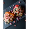 Barley, Spinach and Walnut Stuffed Peppers